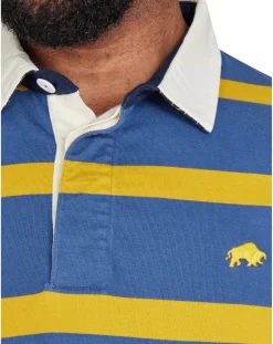 Raging Bull Long Sleeve Thin Stripe Rugby