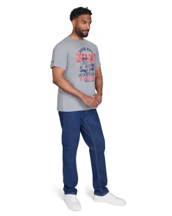 Raging Bull Off Road T-Shirt Grey Marl