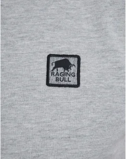 Raging Bull Patch Jersey Polo Grey Marl