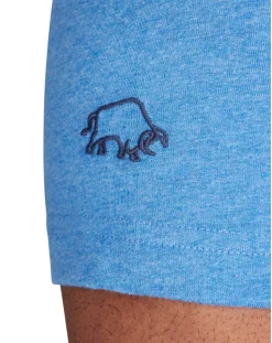 Raging Bull Scatter Stitch T-Shirt Denim Blue