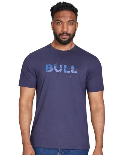 Raging Bull Script T-Shirt Grey Marl