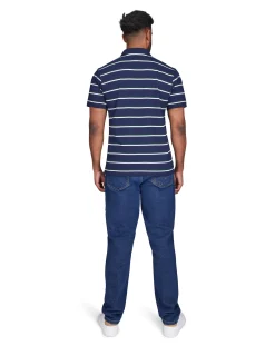 Raging Bull Triple Stripe Pique Polo