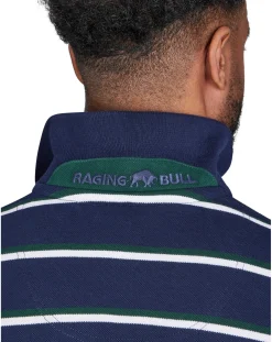 Raging Bull Triple Stripe Pique Polo