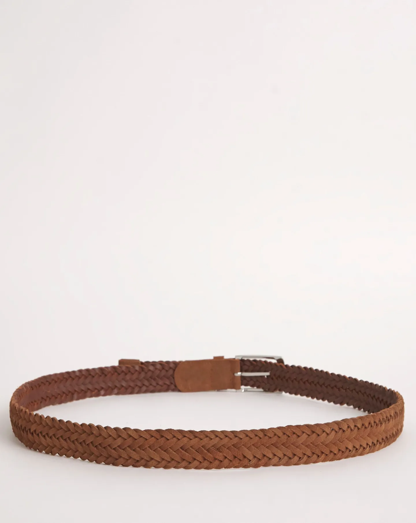 Jacamo Real Suede Leather Plaited Belt