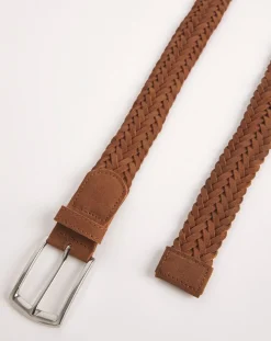 Jacamo Real Suede Leather Plaited Belt