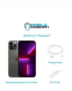 Mobile Reborn Refurbished Apple iPhone 13 Pro Max 128GB - (Pristine Condition)