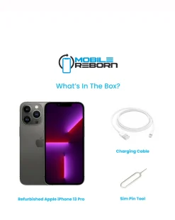 Mobile Reborn Refurbished Apple iPhone 13 Pro 128GB - (Pristine Condition)