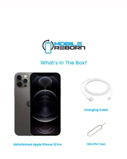 Mobile Reborn Refurbished Apple iPhone 12 Pro 128GB - (Pristine Condition)