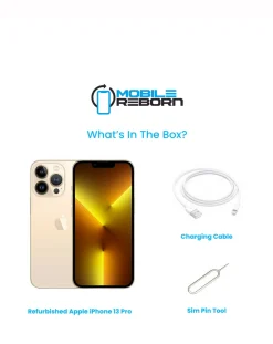 Mobile Reborn Refurbished Apple iPhone 13 Pro 128GB - (Pristine Condition)
