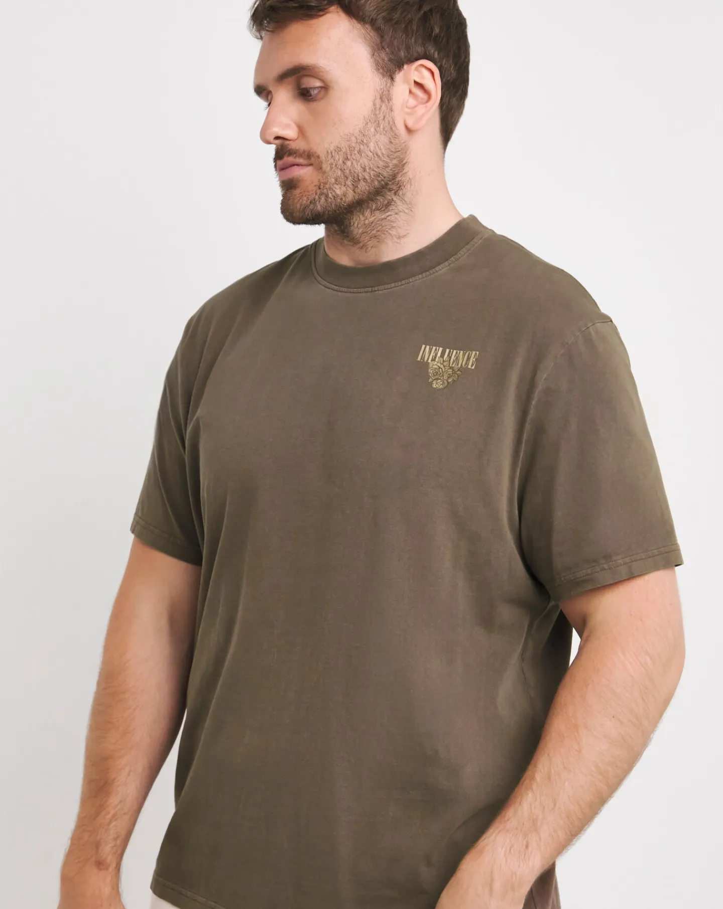 Jacamo Relaxed Fit Dyed Snake Graphic T-Shirt