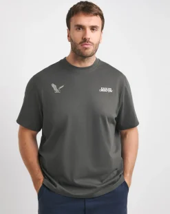 Jacamo Relaxed Fit Eagle Graphic T-Shirt