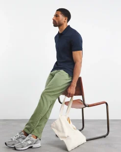 Jacamo Relaxed Fit Pique Polo Long