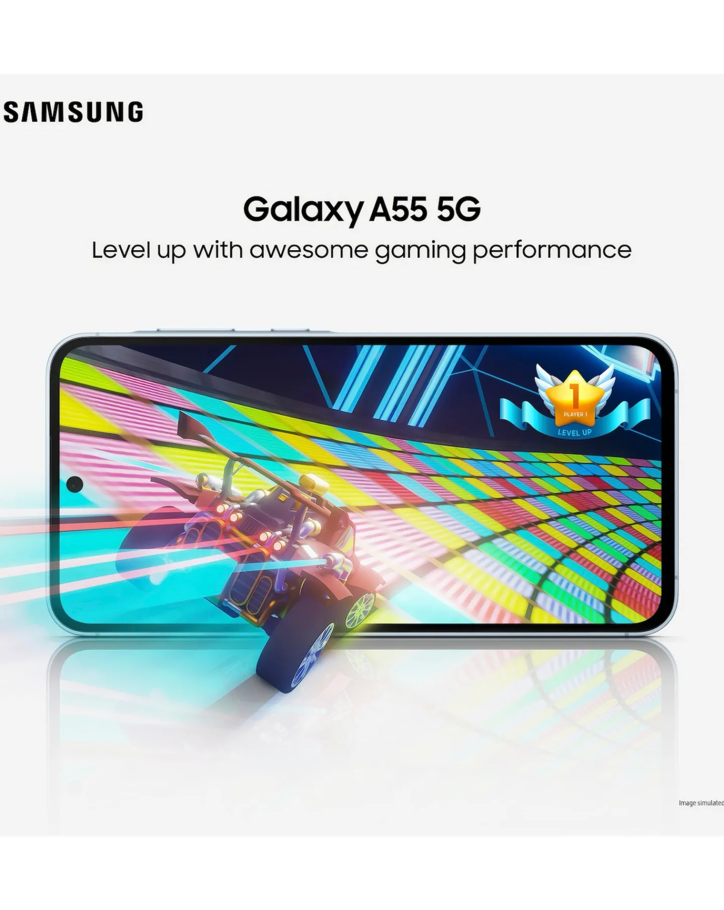 SAMSUNG Galaxy A55 5G 128GB - Awesome Ice + FREE GIFT