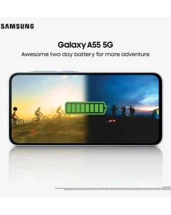 SAMSUNG Galaxy A55 5G 128GB - Awesome Ice + FREE GIFT