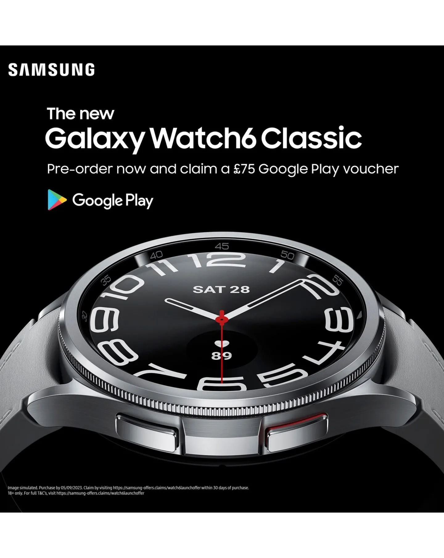SAMSUNG Galaxy Watch6 Classic 43mm BT -