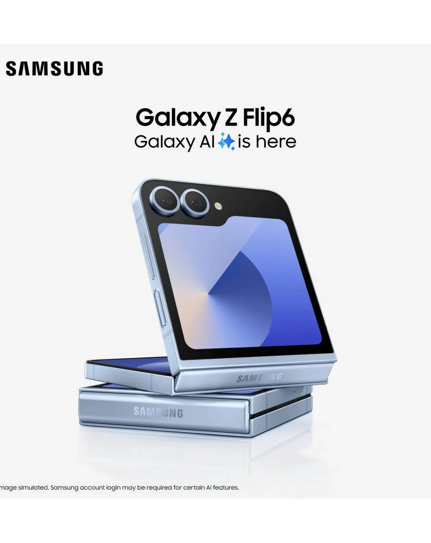 SAMSUNG Galaxy Z Flip6 256GB 5G - - Galaxy AI + FREE GIFT