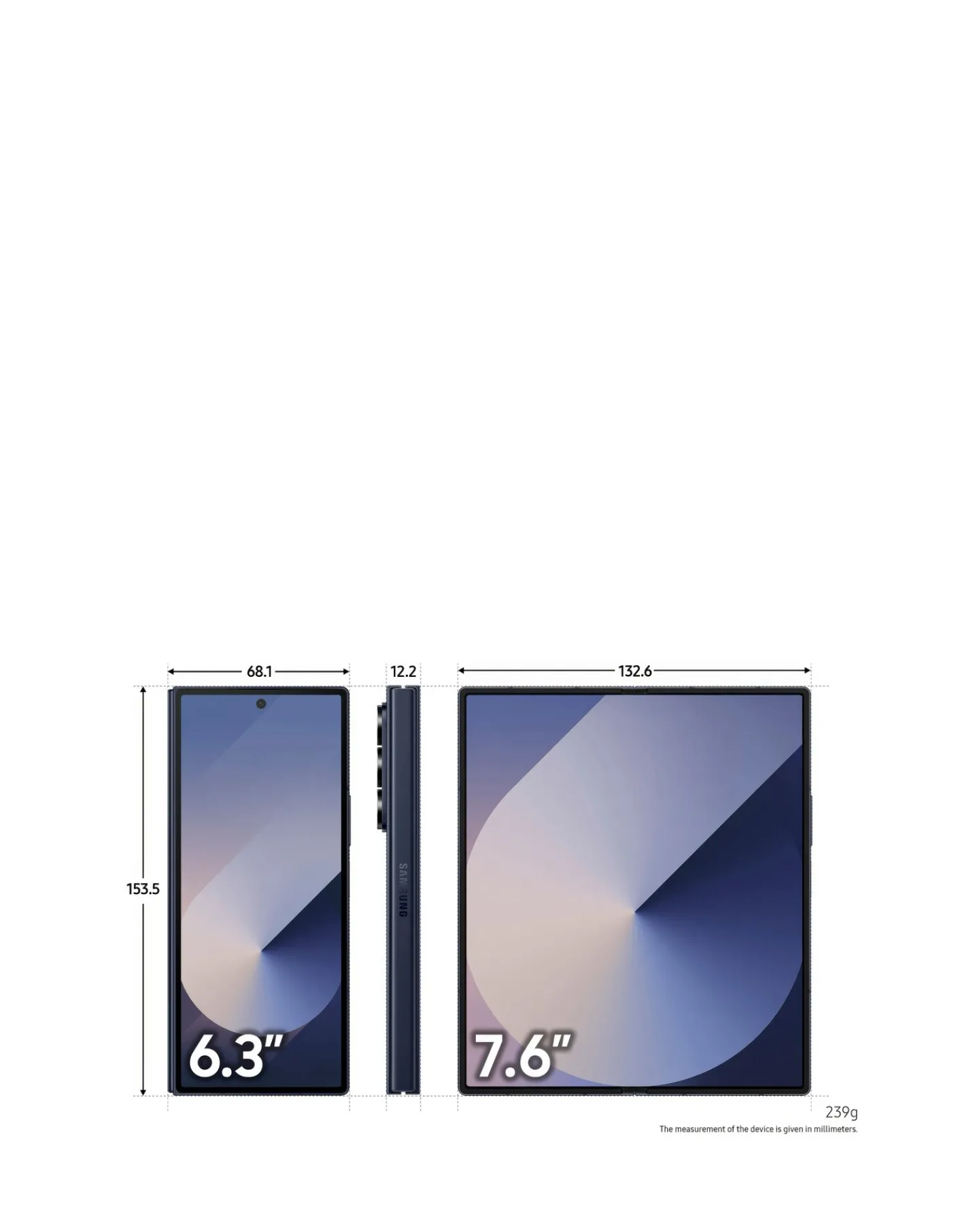 SAMSUNG Galaxy Z Fold6 256GB 5G - - Galaxy AI + FREE GIFT