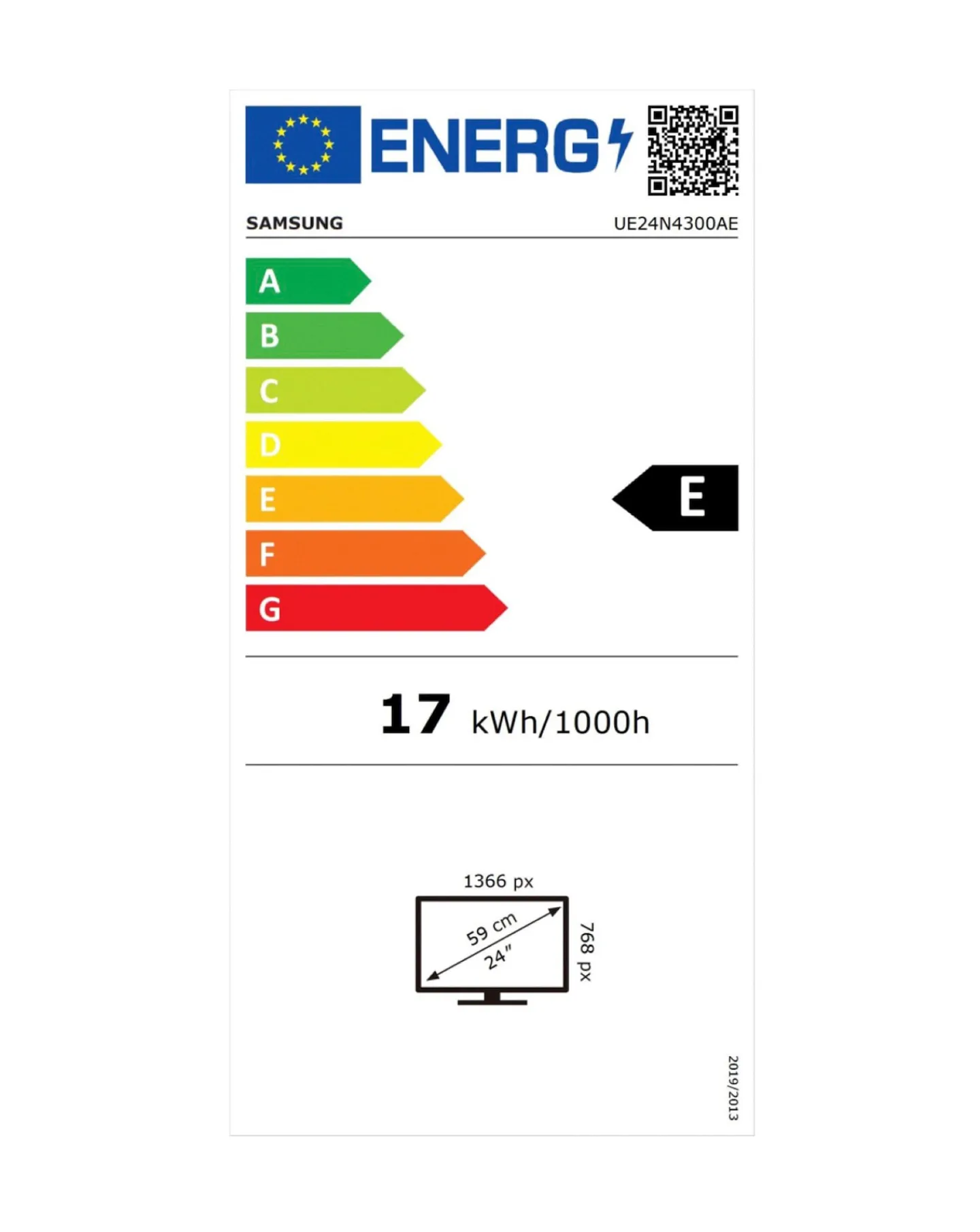 SAMSUNG 24in UE24N4300 Smart HD Ready TV