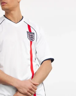 England Score Draw 2002 World Cup Finals Retro shirt