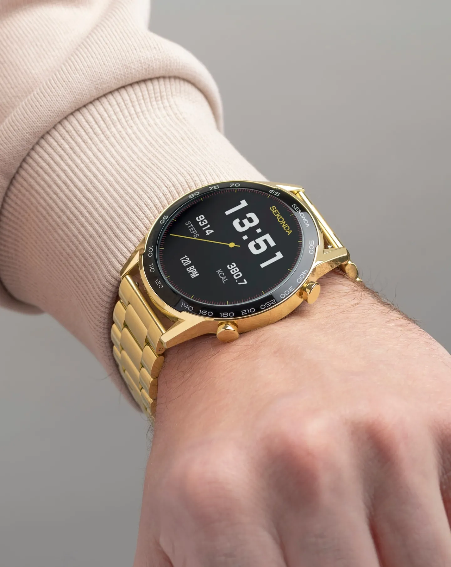 SEKONDA Active Plus Smart Watch - Alloy Case & Stainless Steel Bracelet