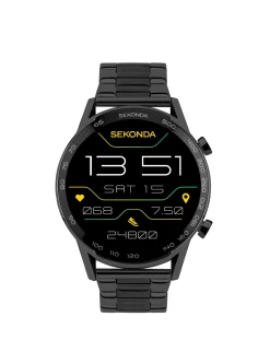 SEKONDA Active Plus Smart Watch - Alloy Case & Stainless Steel Bracelet