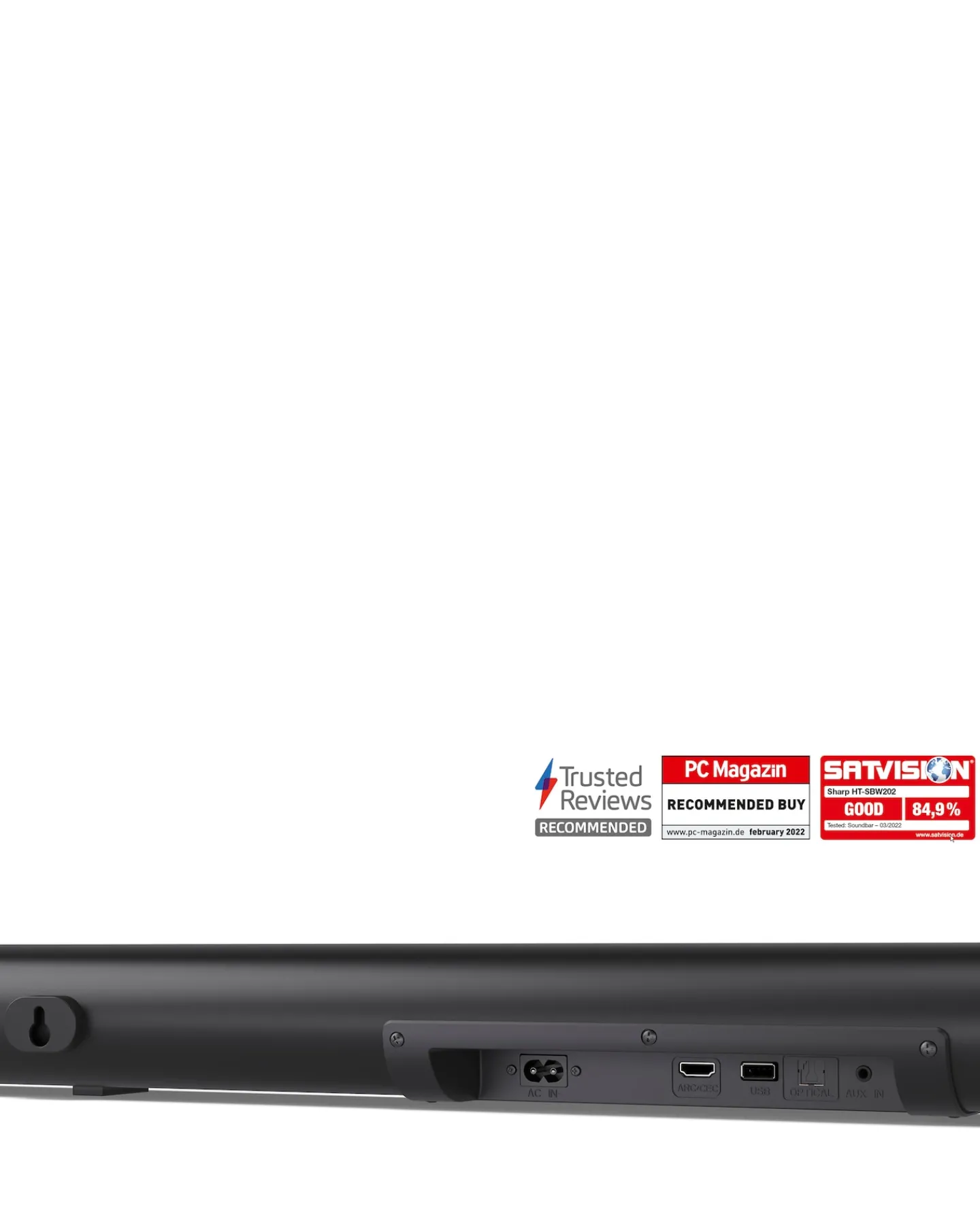 SHARP HT-SBW202 2.1ch 200W Soundbar with Wireless Subwoofer