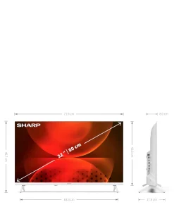 SHARP 1T-C32FH2KL2AW 32in Smart HD Android LED TV