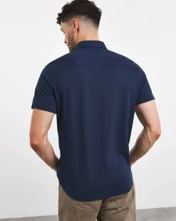 Jacamo Short Sleeve Button Down Pique