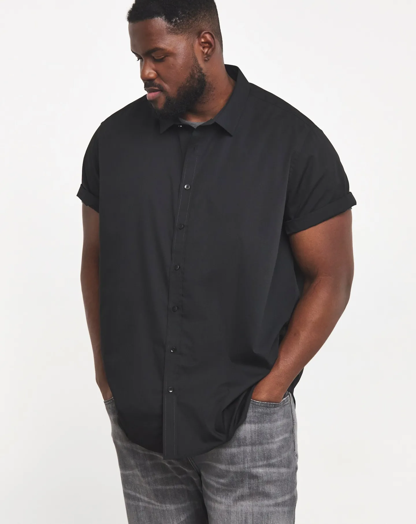 Jacamo Short Sleeve Formal Shirt Long