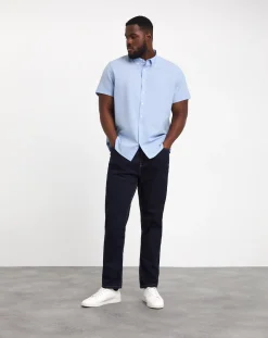 Jacamo Short Sleeve Oxford Shirt Regular Length