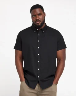 Jacamo Short Sleeve Oxford Shirt Regular Length