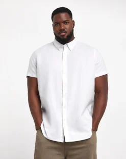 Jacamo Short Sleeve Oxford Shirt Regular Length