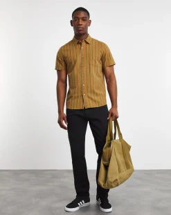 Jacamo Short Sleeve Stripe Shirt