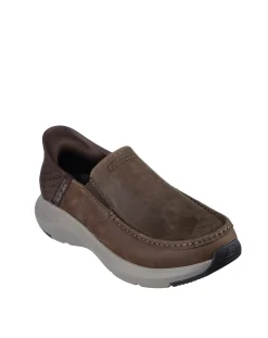 SKECHERS Parson Moc Toe Leather Slip Ins