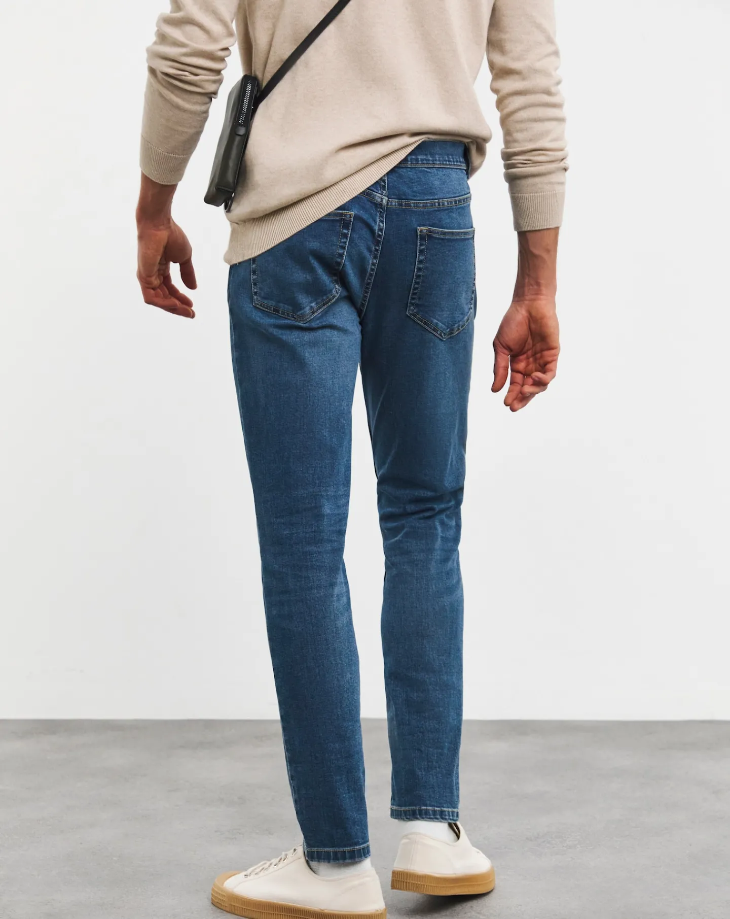 Jacamo Skinny Fit Stretch Jeans Mid Wash