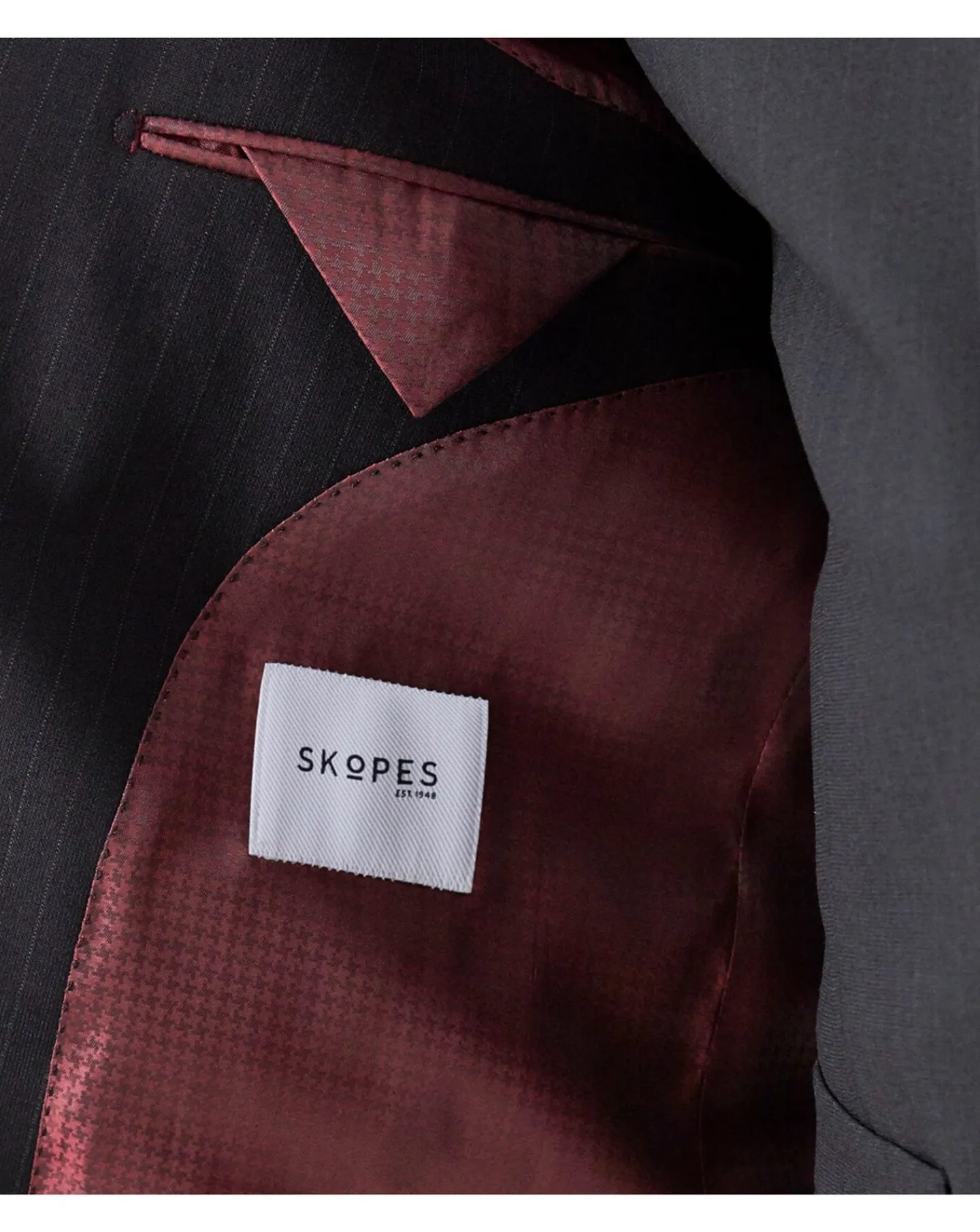 Skopes Darwin Suit Jacket Black Stripe