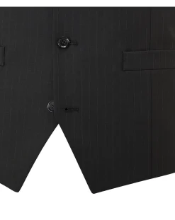 Skopes Darwin Suit Waistcoat Black Stripe