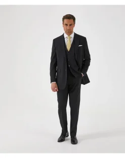 Skopes Darwin Suit Waistcoat Black Stripe