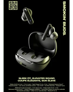 Skullcandy Smokin' Buds True Wireless Earbuds - True Black