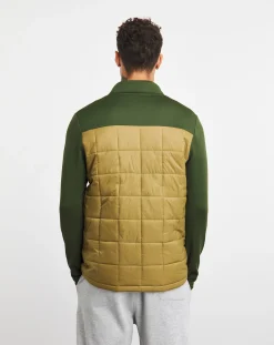 Snowdonia Square Padded Hybrid Zip Up Jacket