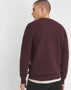 Jacamo Soft Touch Grid Crew Neck Jumper with Ecovero