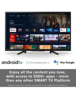 Sony Bravia KD32W800P1U 32in Smart HD Ready HDR LED TV with Google Assistant