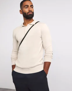 Jacamo Cotton Long Sleeve Polo