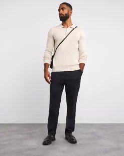 Jacamo Cotton Long Sleeve Polo