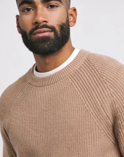 Jacamo Fisherman Raglan Crew Neck Jumper