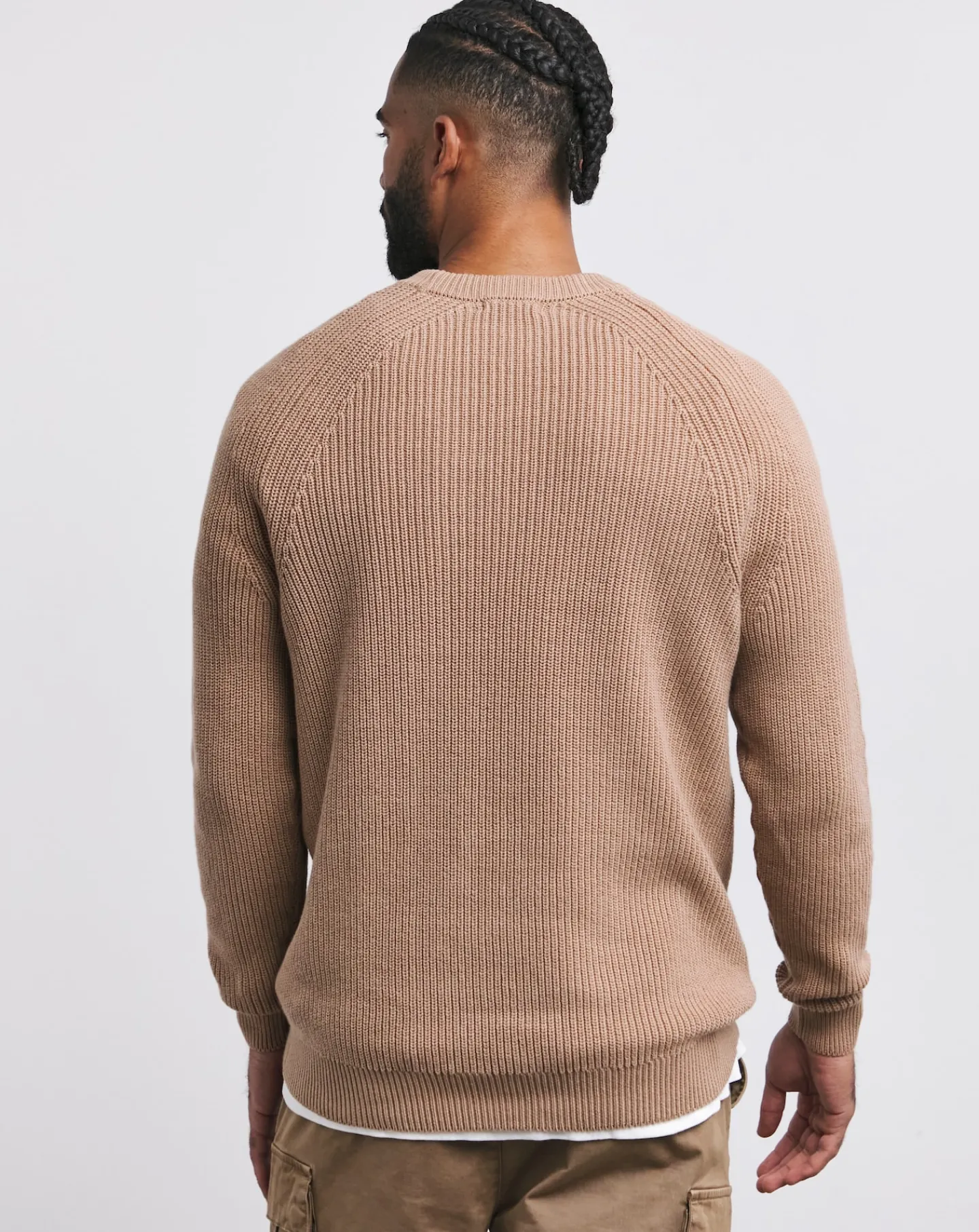 Jacamo Fisherman Raglan Crew Neck Jumper