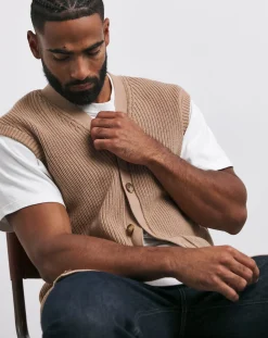 Jacamo Fisherman Relaxed Button Vest
