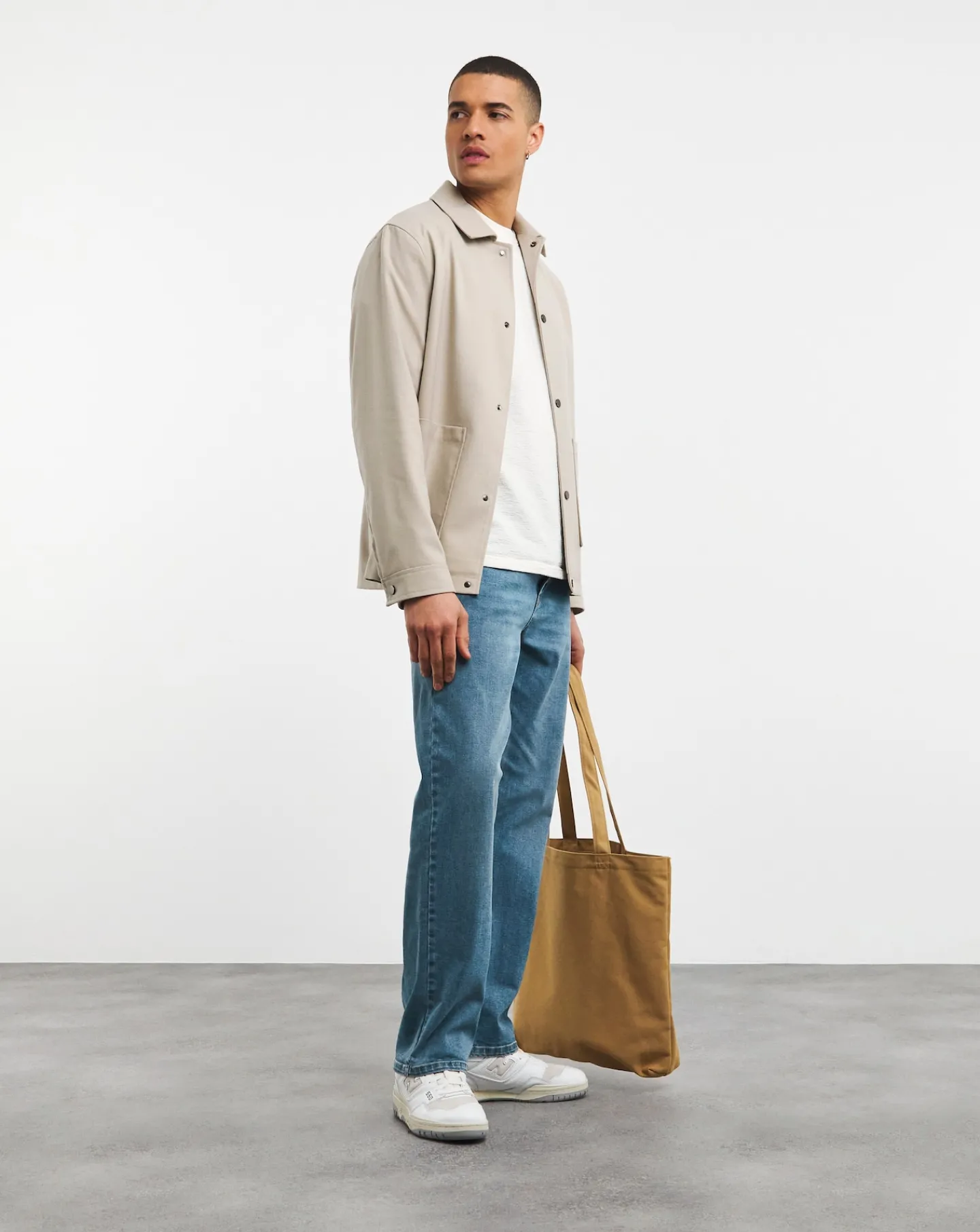 Jacamo Straight Fit Stretch Jeans Light Wash