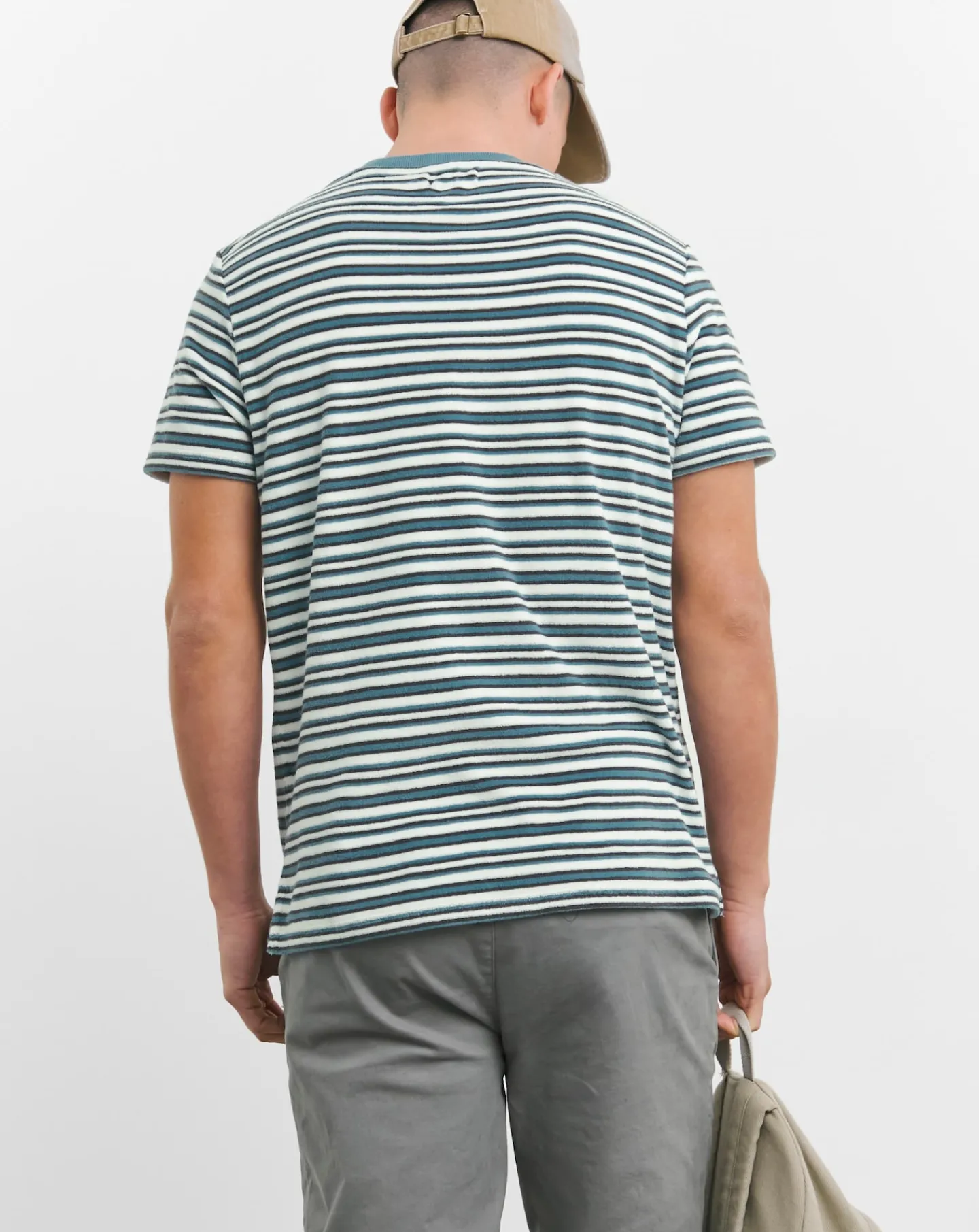 Jacamo Stripe Towelling T-Shirt