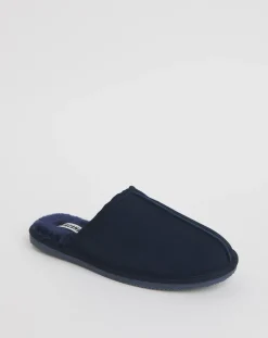Jacamo Suede Fur Lined Slipper Wide